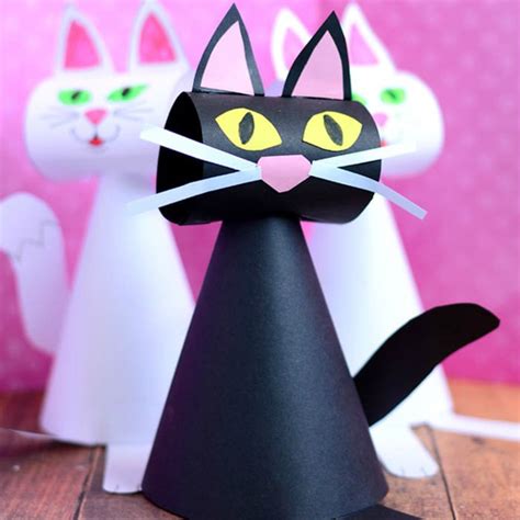 cat and craft photos|cute cat craft for kids.